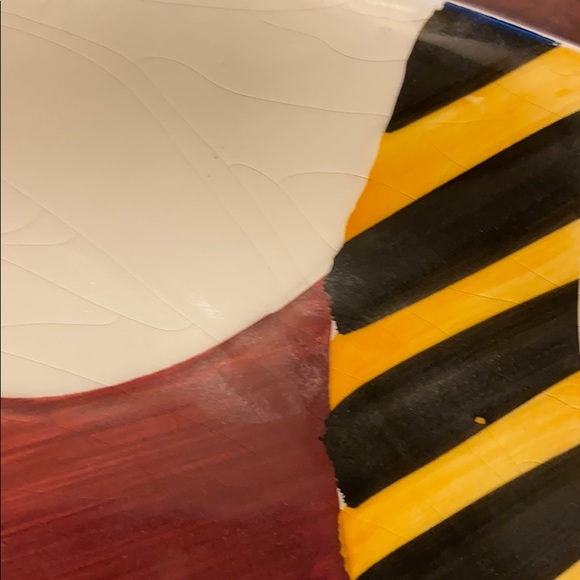 Snowman and a cat plate - Picture 5 of 5